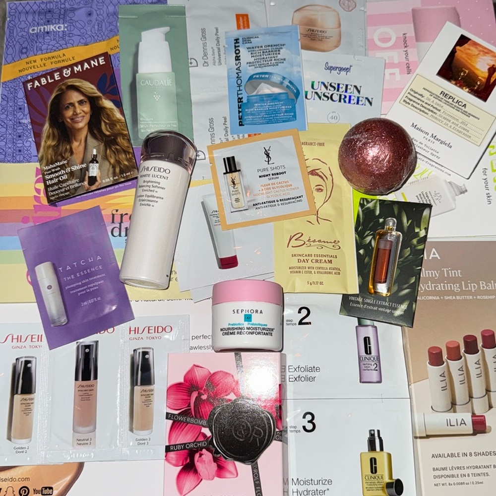 NEW skincare/cosmetic/body/hair sample/travel bundle (#25H)
